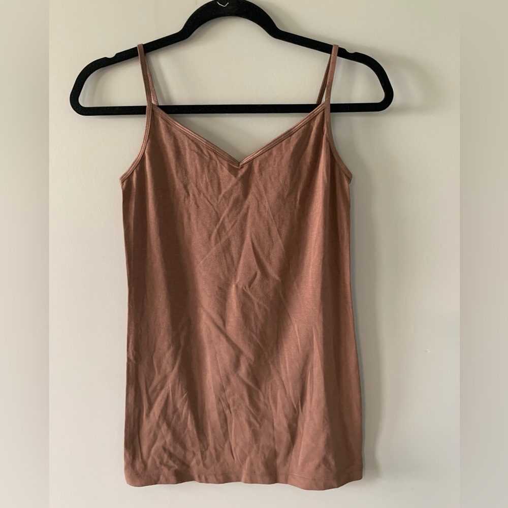 NWOT🌸 Cabi S ‘Coffee bean’ spaghetti strap top/camisole. 95% cotton 5% spandex.